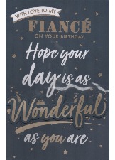 With Love To My Fiance On Your Birthday